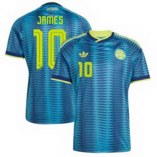Youth Colombia James Rodriguez 2026 Away Replica Turquoise Jersey 2